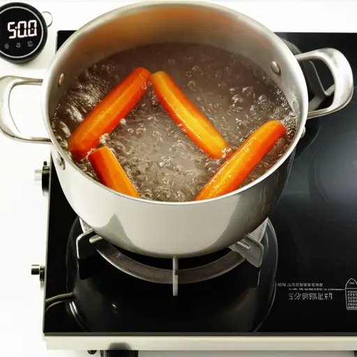 请将胡萝卜煮大约五分钟。