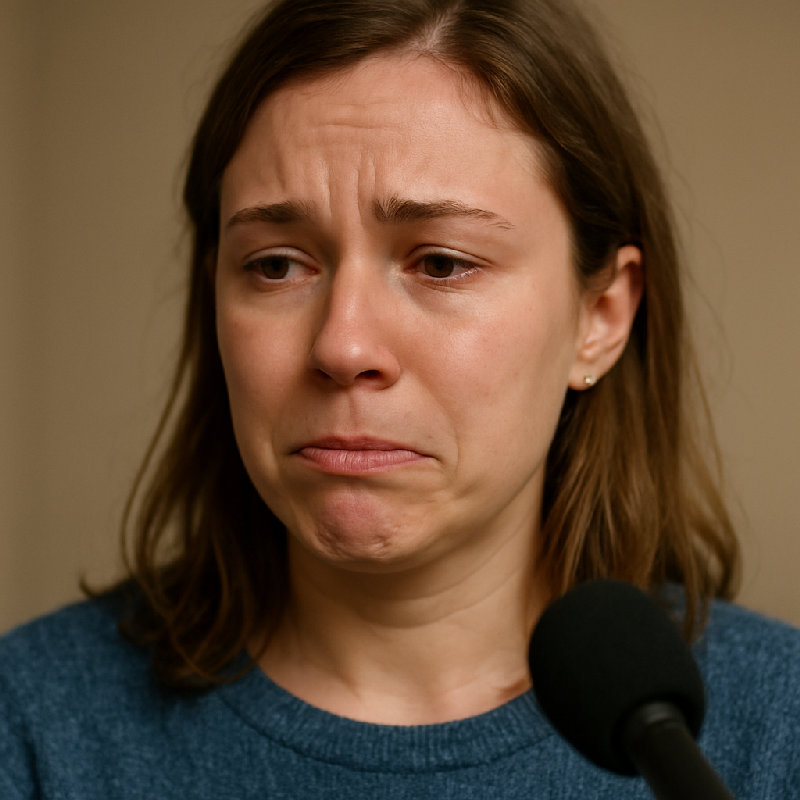 在那场感人的演讲中，她努力忍住眼泪，嘴唇不由自主地颤抖起来。