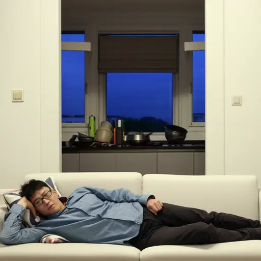 他今晚懒得做晚饭。