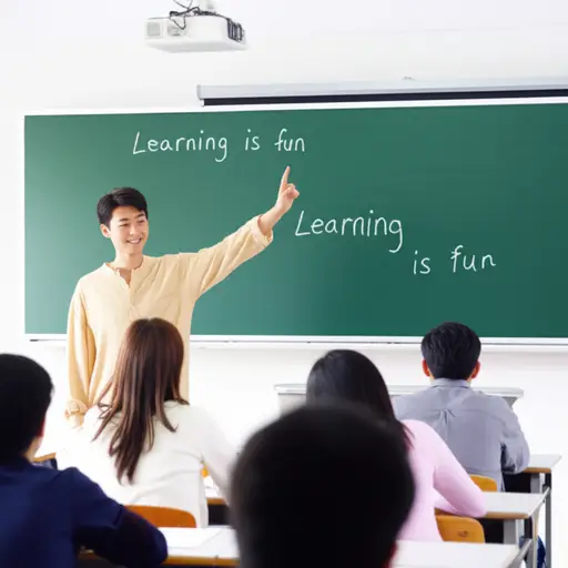 他提出学习是有趣的想法。