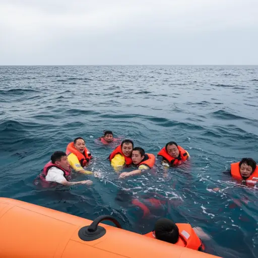 救生艇每月执行多次救援。