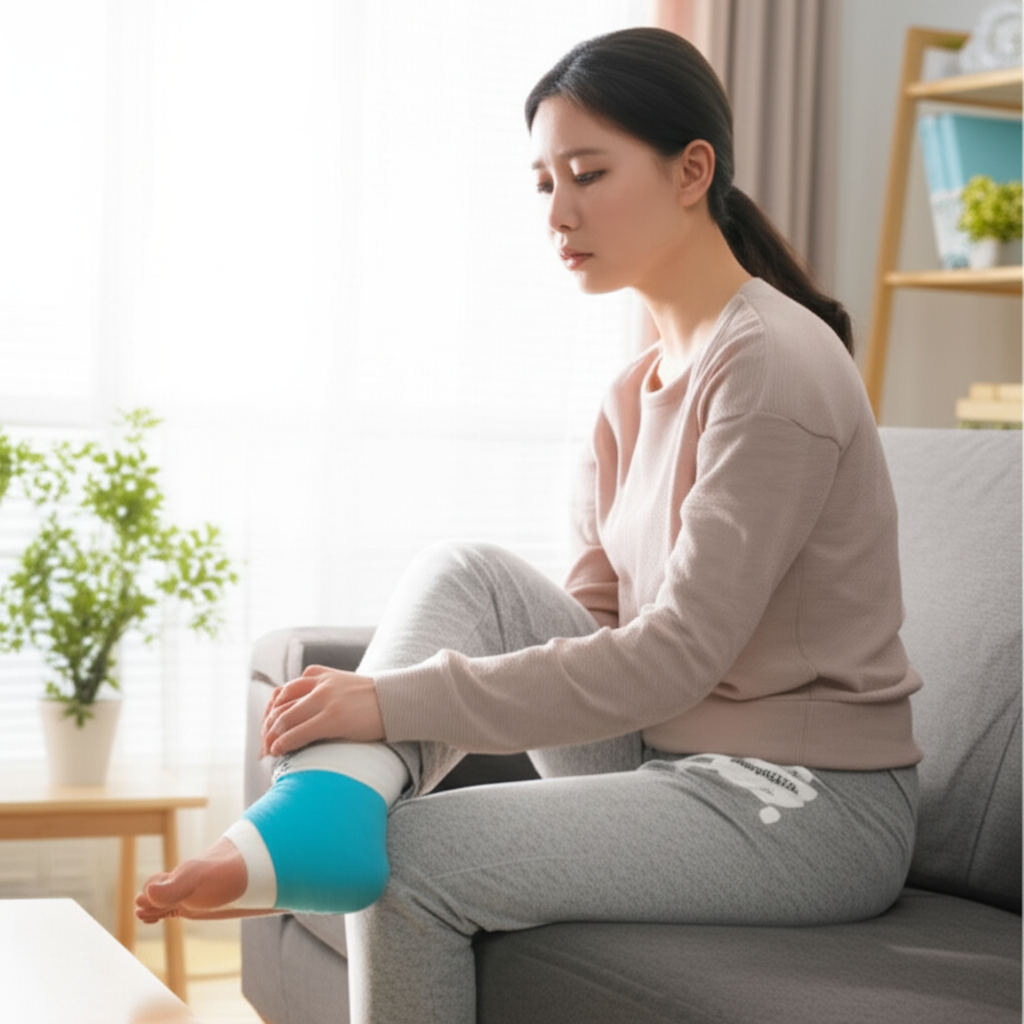 脚踝扭伤可能需要好几周才能恢复。