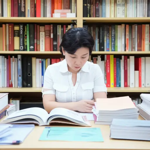 她是一家出版公司参考书部门的资深编辑。