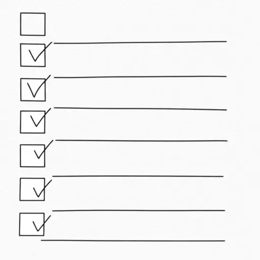 请在你完成的每个项目旁打勾。