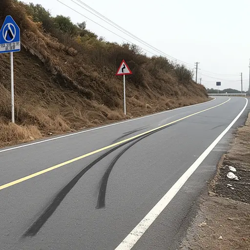 事故经常发生在这条路的弯道上。