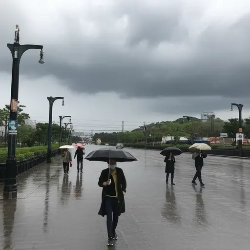 根据天气预报，明天会下雨。