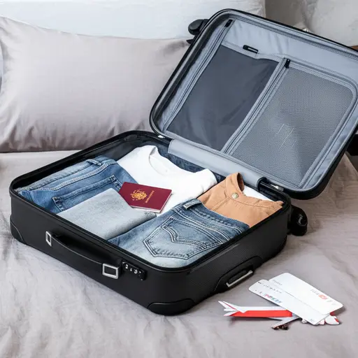 我需要为旅行打包几件衣物。