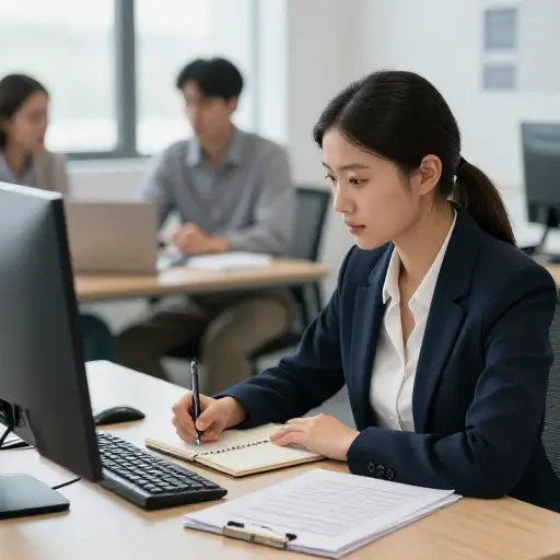作为委员会的秘书，她的职责包括记录会议纪要和管辂通信。