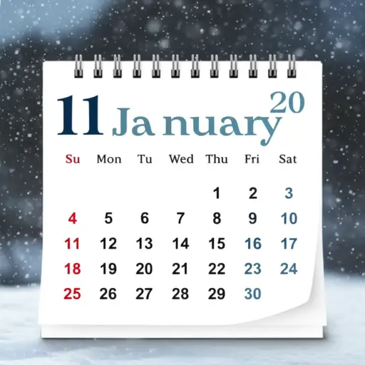 一月是一年中的第一个月。