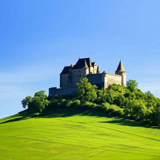 我们可以看到远处的城堡。