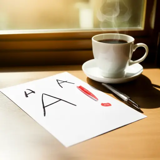 那天很棒，因为我得了两个A，还带有一个感叹号。