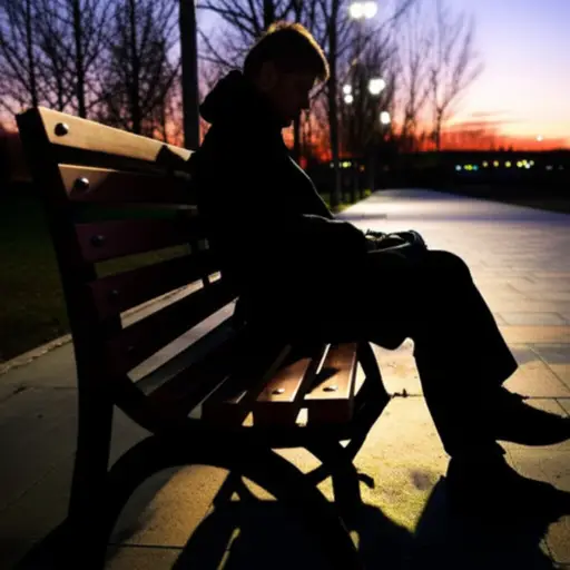 当夜晚结束时，我很伤心。