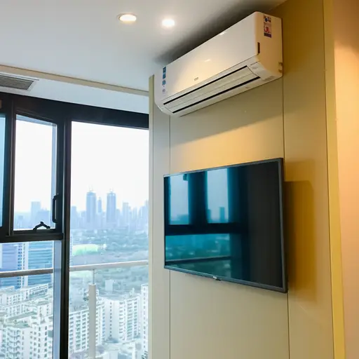 房间很大，有有线电视和空调。