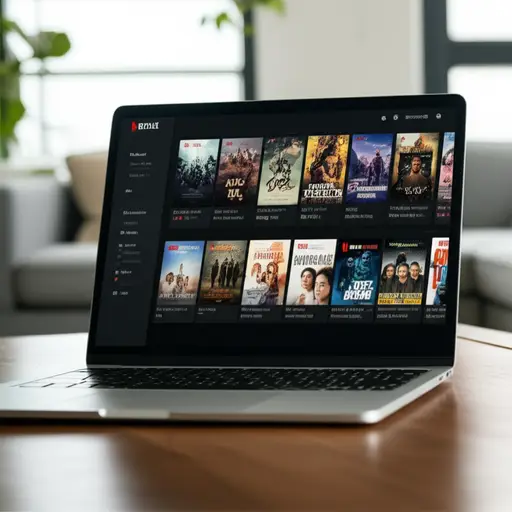 这个流媒体服务平台上有大量的电影可供选择。