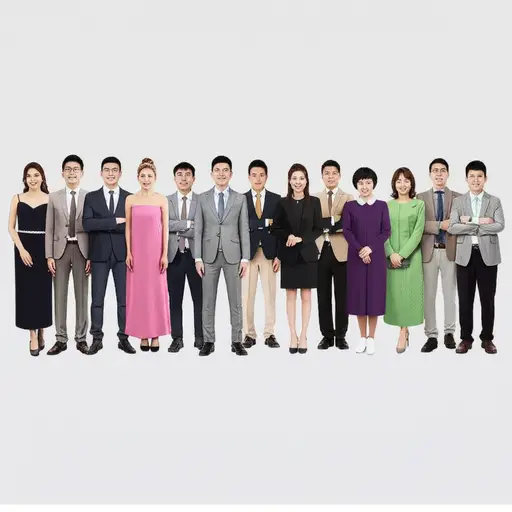 请为合影站成笔直的一排。