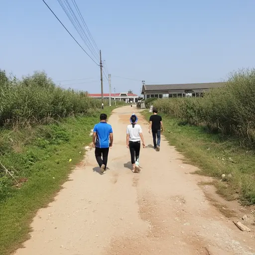 到火车站还有一段路要走。