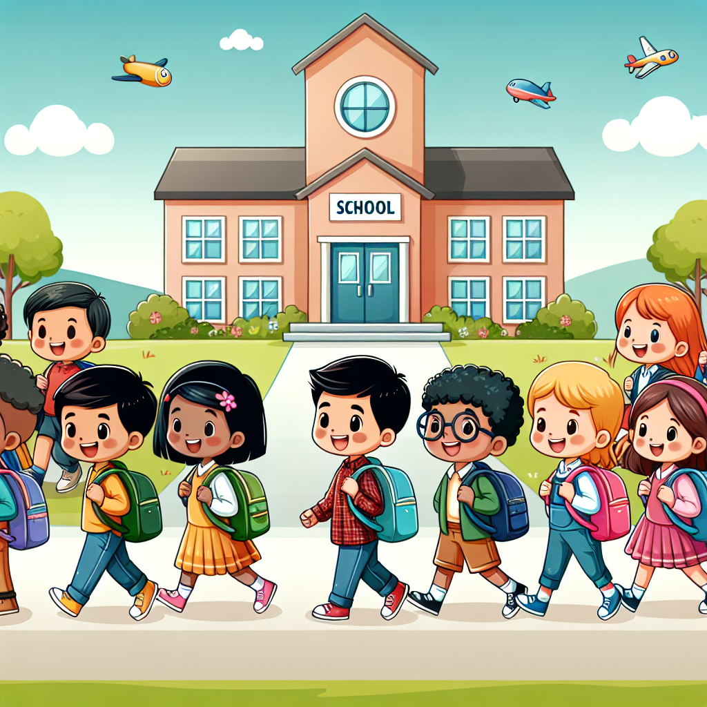 我每天去学校。