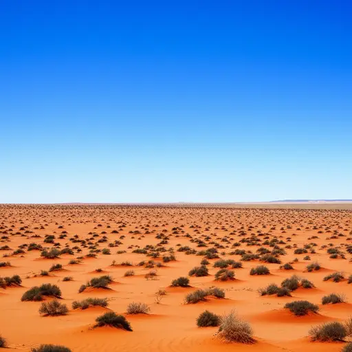 澳大利亚有广阔的半沙漠地区。