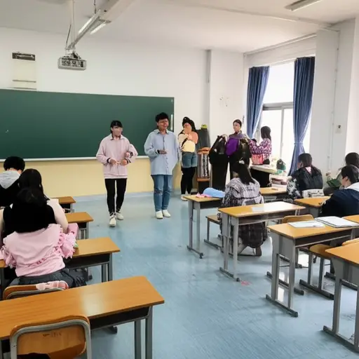 我们班正在为学校演出做准备。