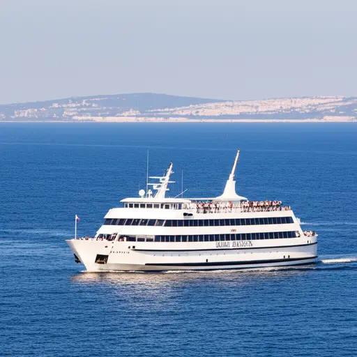 我们将乘渡船去法国。