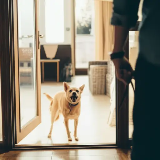 每当有陌生人来我们家，它就会叫。