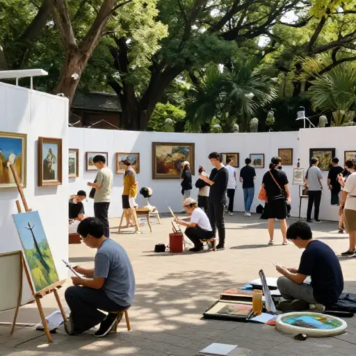 当地的艺术圈在夏季月份真的非常活跃。