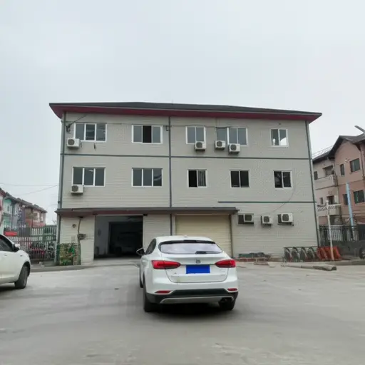 车停在房子后面。