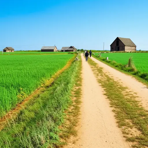 然后我们穿过了宁静的乡村。