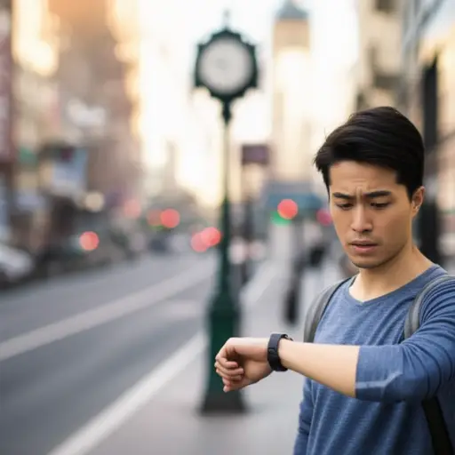 我等了一刻钟。