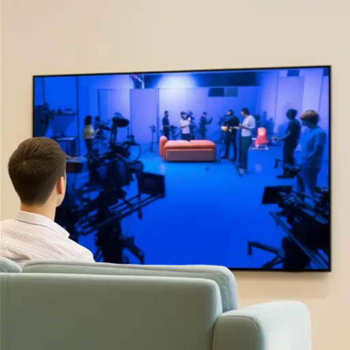 他梦想在电视行业工作。