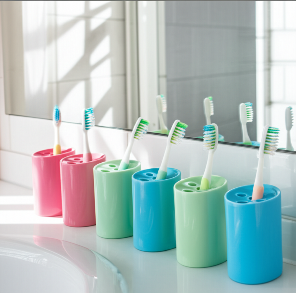 每个人都有自己的牙刷。