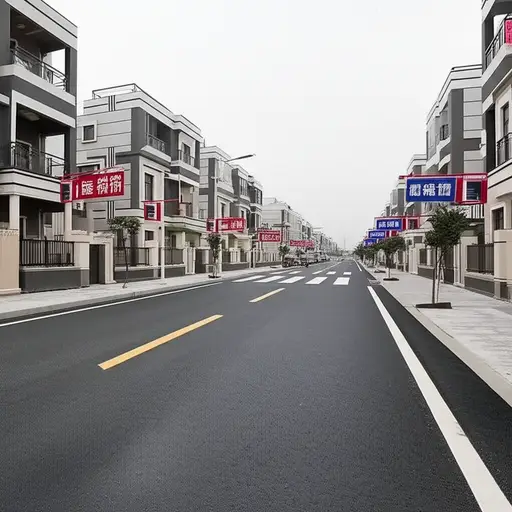 这条新修的道路影响了这些房子的价值。