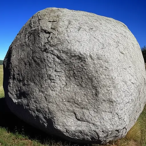 它就像一块巨大的石头！