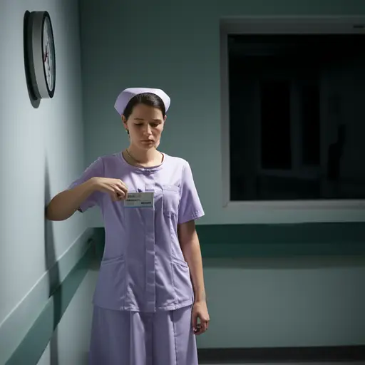 她在凌晨3点结束了她的班次。