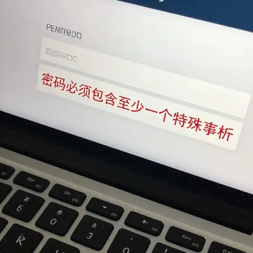 密码必须包含至少一个特殊字符，例如@或#。