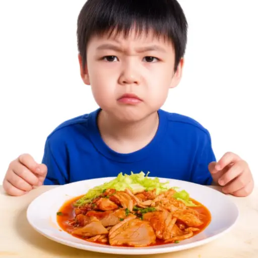 乔看到午餐是什么时做了个鬼脸。