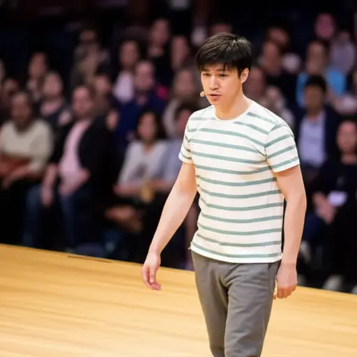 在如此一大群人面前讲话，我非常紧张。