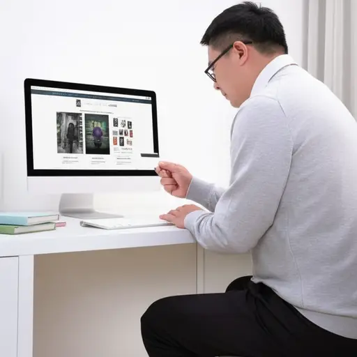 我爸爸用信用卡在网上买书。