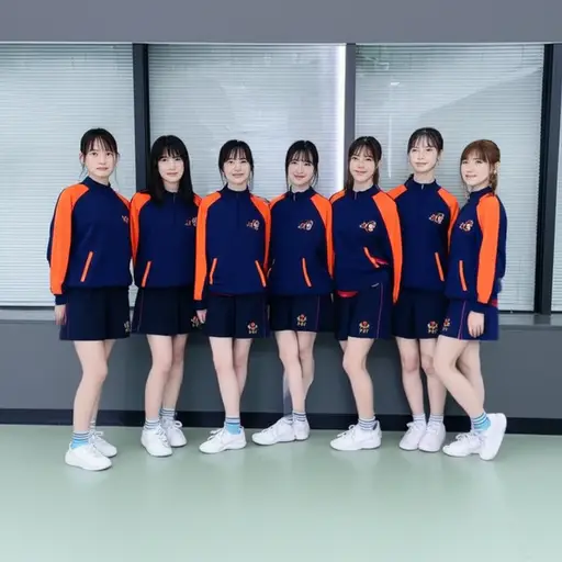 我们的团队由15名女孩组成，她们的年龄都在16到18岁之间。