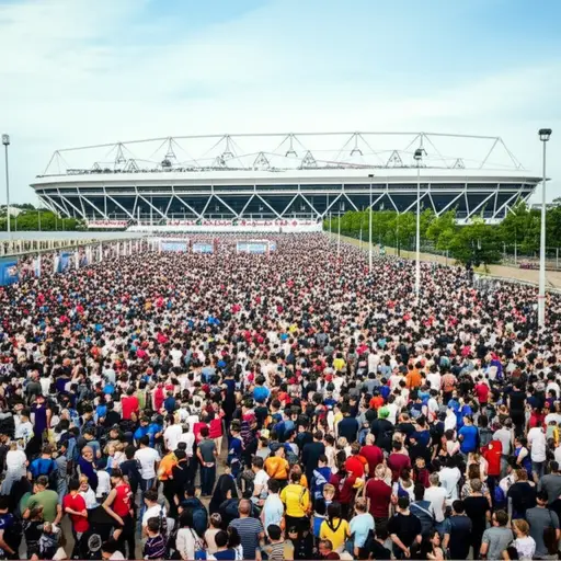 成千上万的支持者前往伦敦观看杯赛决赛。