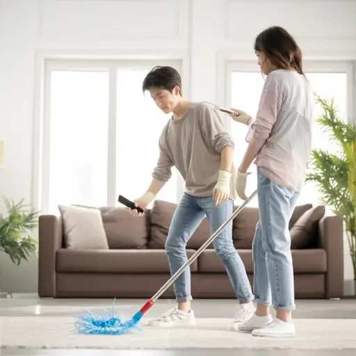 我们打扫的时候，你能放点音乐吗？