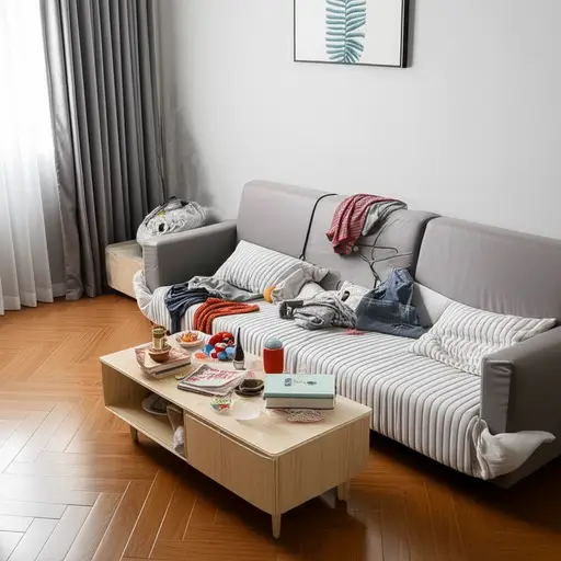 房子里一团糟。