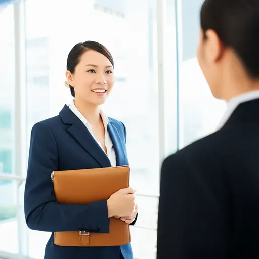 她感谢我并告诉我她是一名律师。