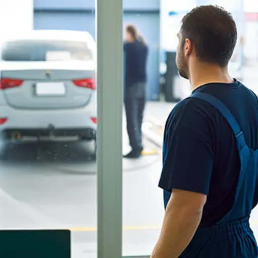 我的车在修理时，我不得不等了好几天。