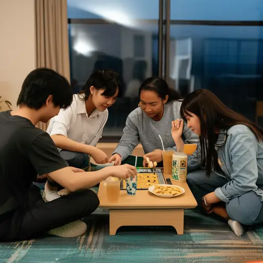 那天剩下的时间我们都在玩游戏。