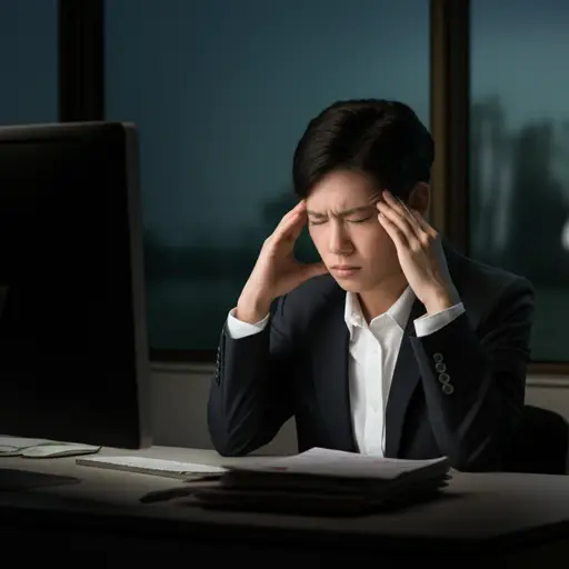 我感觉今天的工作压力很大。