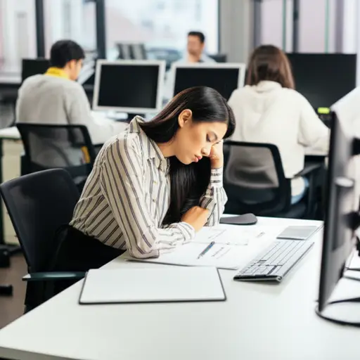 我认为她非常意识到自己是办公室里唯一没有大学学历的人。