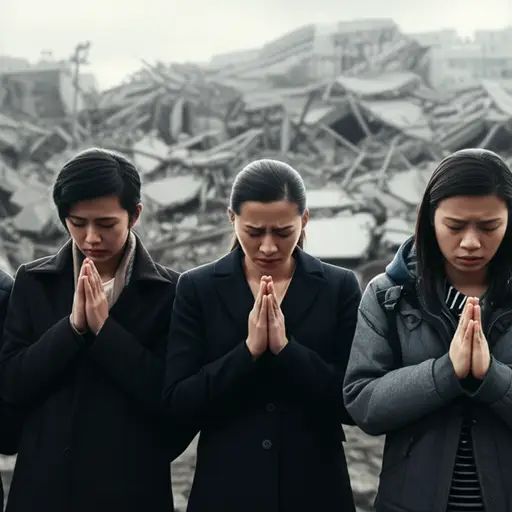 让我们为这场可怕灾难的受害者祈祷。