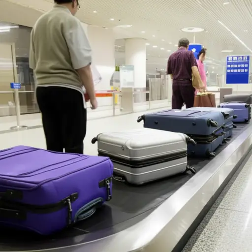 通过移民检查后，你可以领取行李。