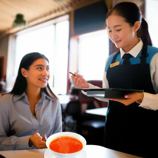 我想要番茄汤，谢谢。